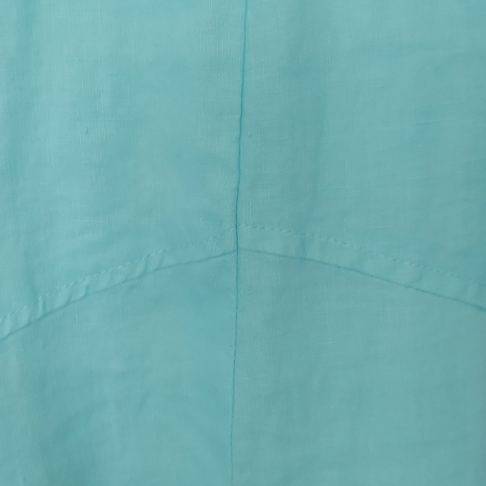 Coco Rose Turquoise Blue V-Neck Dress 3/4 Sleeve -One Size - Picture 14 of 14